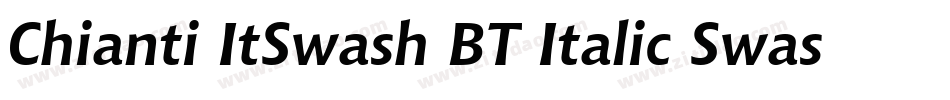 Chianti ItSwash BT Italic Swash字体转换